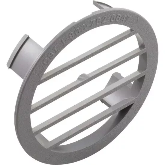 1-1-175 Zodiac Leaf-B-Gone Concrete Wall Fitting Grate Light Gray