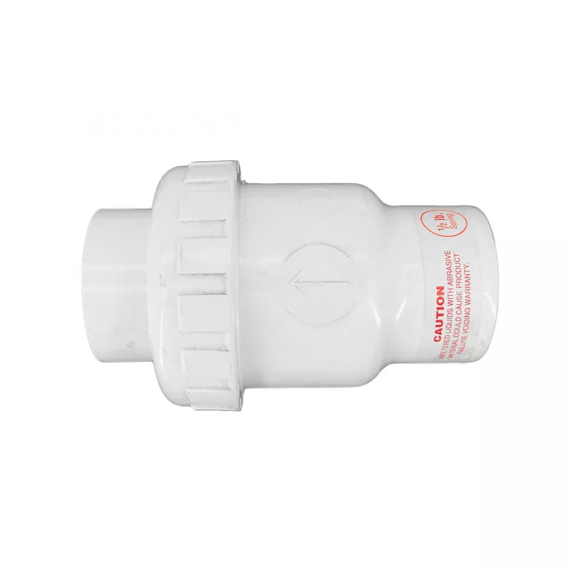 1.5″ SKT CHECK VALVE SINGLE UNION PVC 2 LB LOAD PRAHER