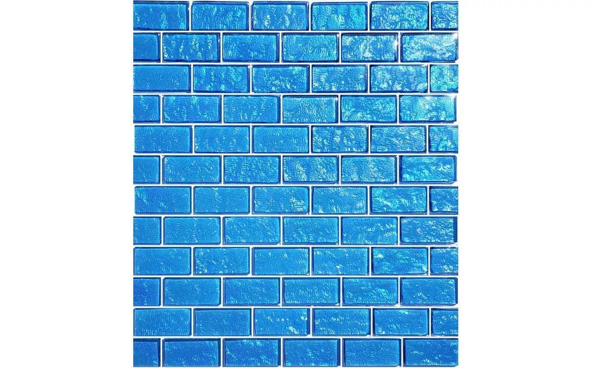 1" x 2" Galaxy Glass Tile Blends Blue GG82348B17