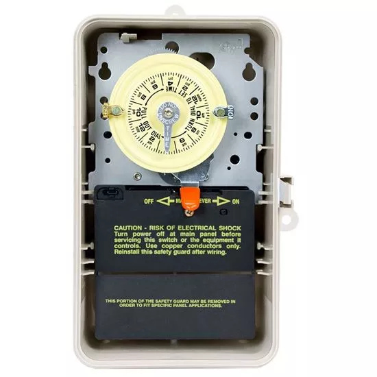 120v indoor/outdoor time clock spst beige t101p3