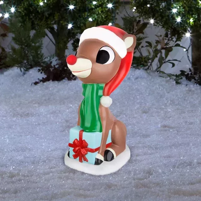 2′ Incandescent Rudolph Blow Mold Decoration