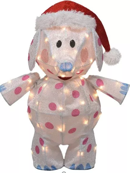 24″ Misfit Elephant Christmas Yard Decoration