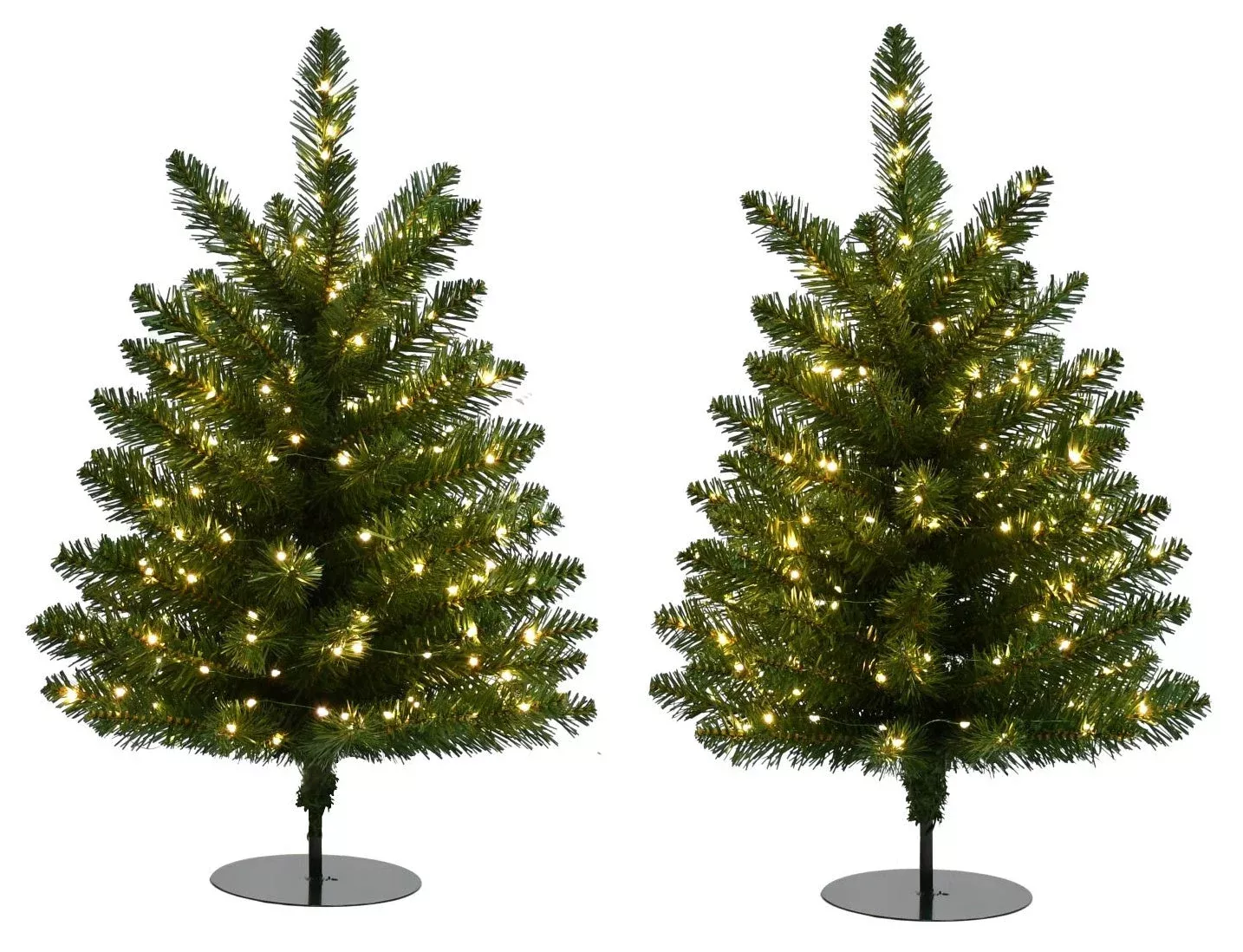24″ Walkway Cascade Light Trees (Set of 2)