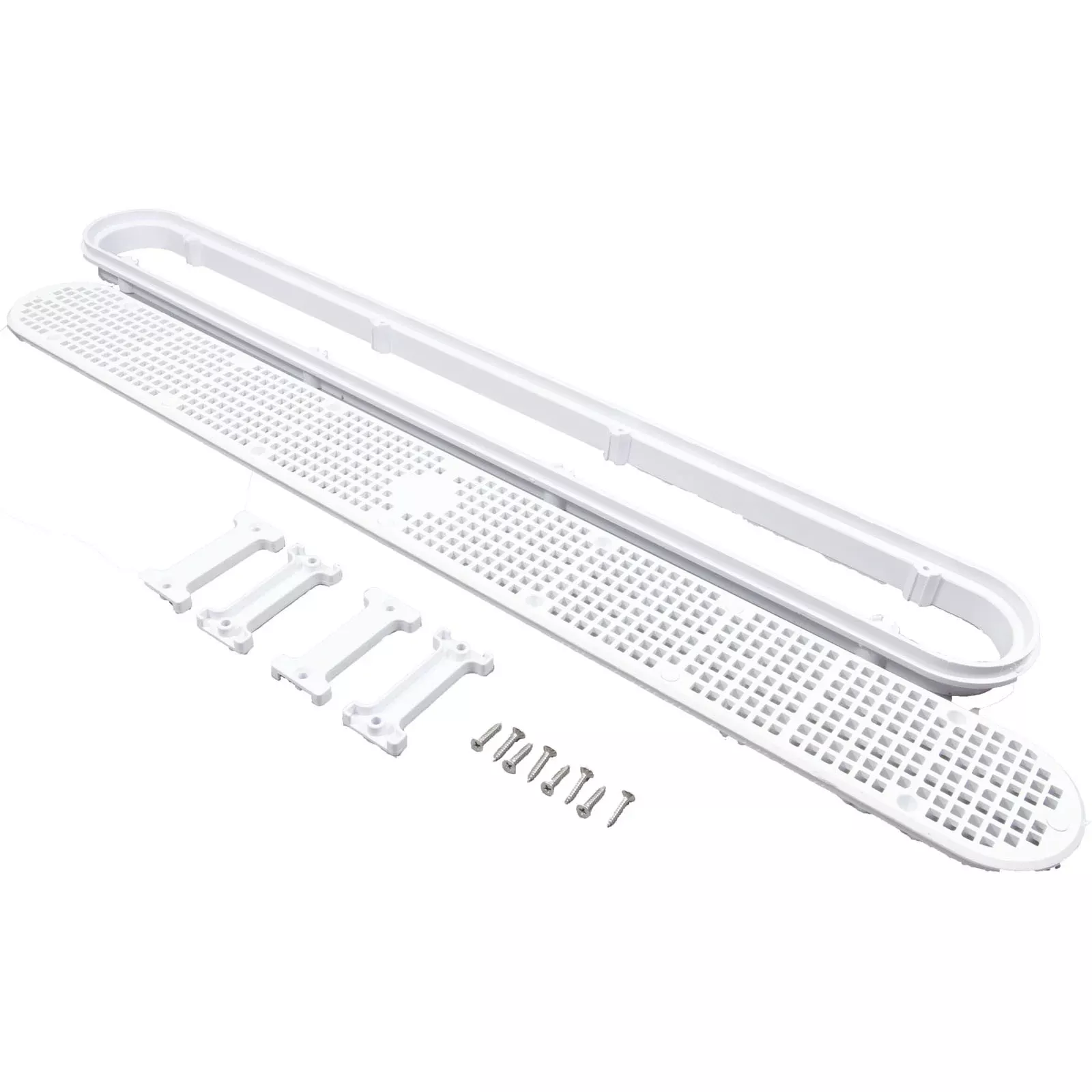32" Channeldrain With Frame, White : 25506-320-100