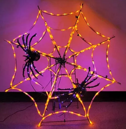 3ft Spider Web & 2 -12″ Spiders