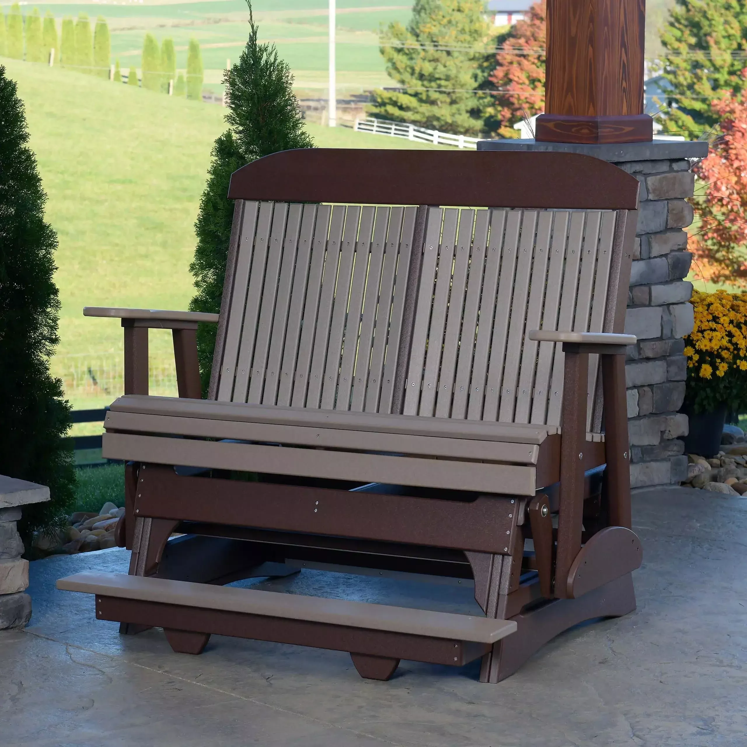 4′ Classic Balcony Glider from LuxCraft