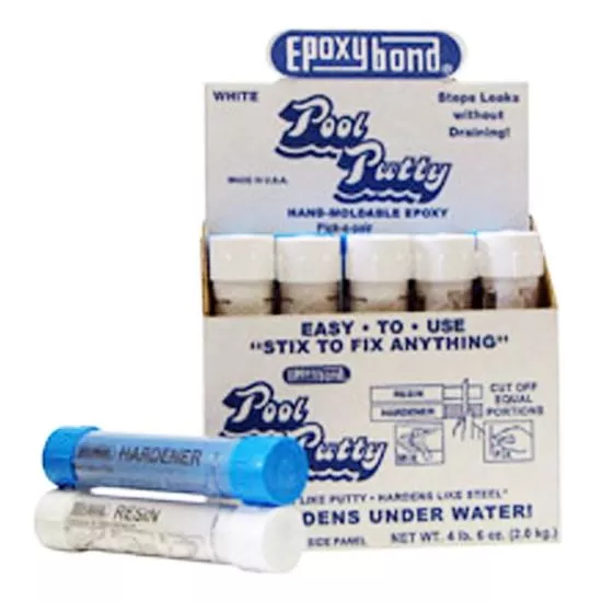 5 EA/BX pool putty white box 530318bx