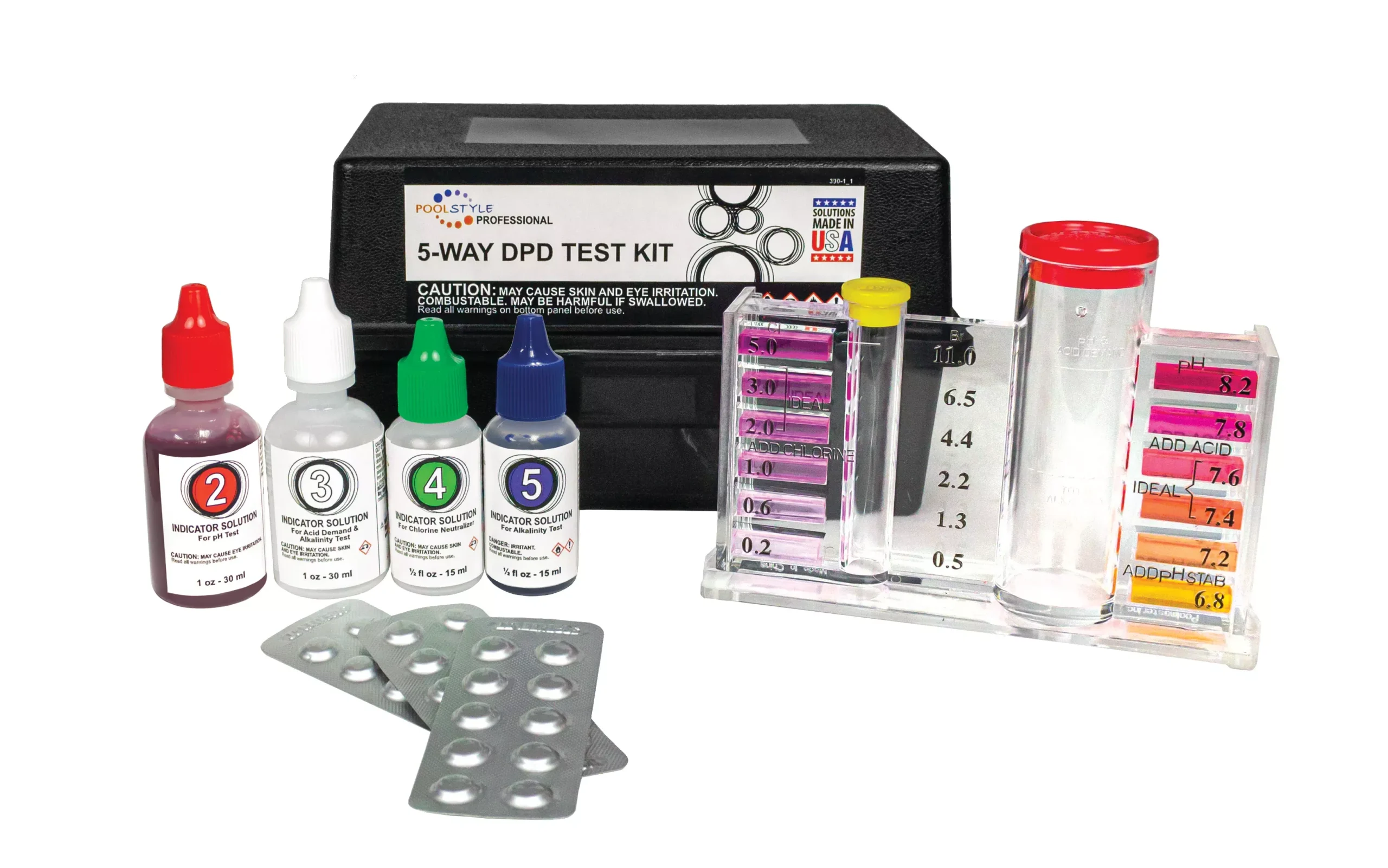 5-WAY DPD TEST KIT W/ CASE