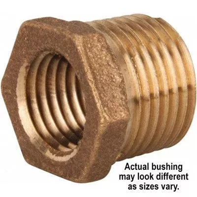 6128 (Holyoke) | 1X1/2 Thrd Brass Bushing | Brass Pipe Fittings | 1 X 1/2 | Brass