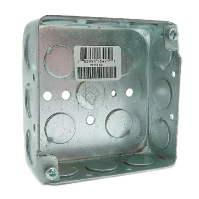 620-403 (Diversitech) | Steel Box 4 X 4 1-1/2 Deep 1/2 KO | 4 X 4