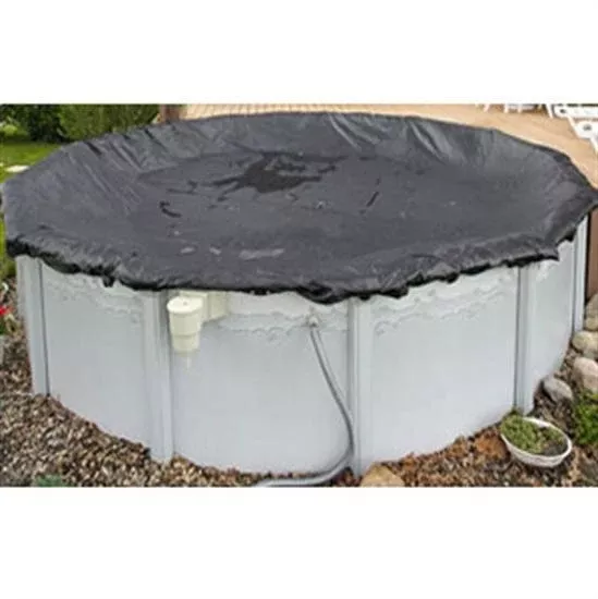 Above-Ground Rugged Mesh Winter Cover -Pool Size: 24′ Round- Arctic Armor 8 Yr Warranty