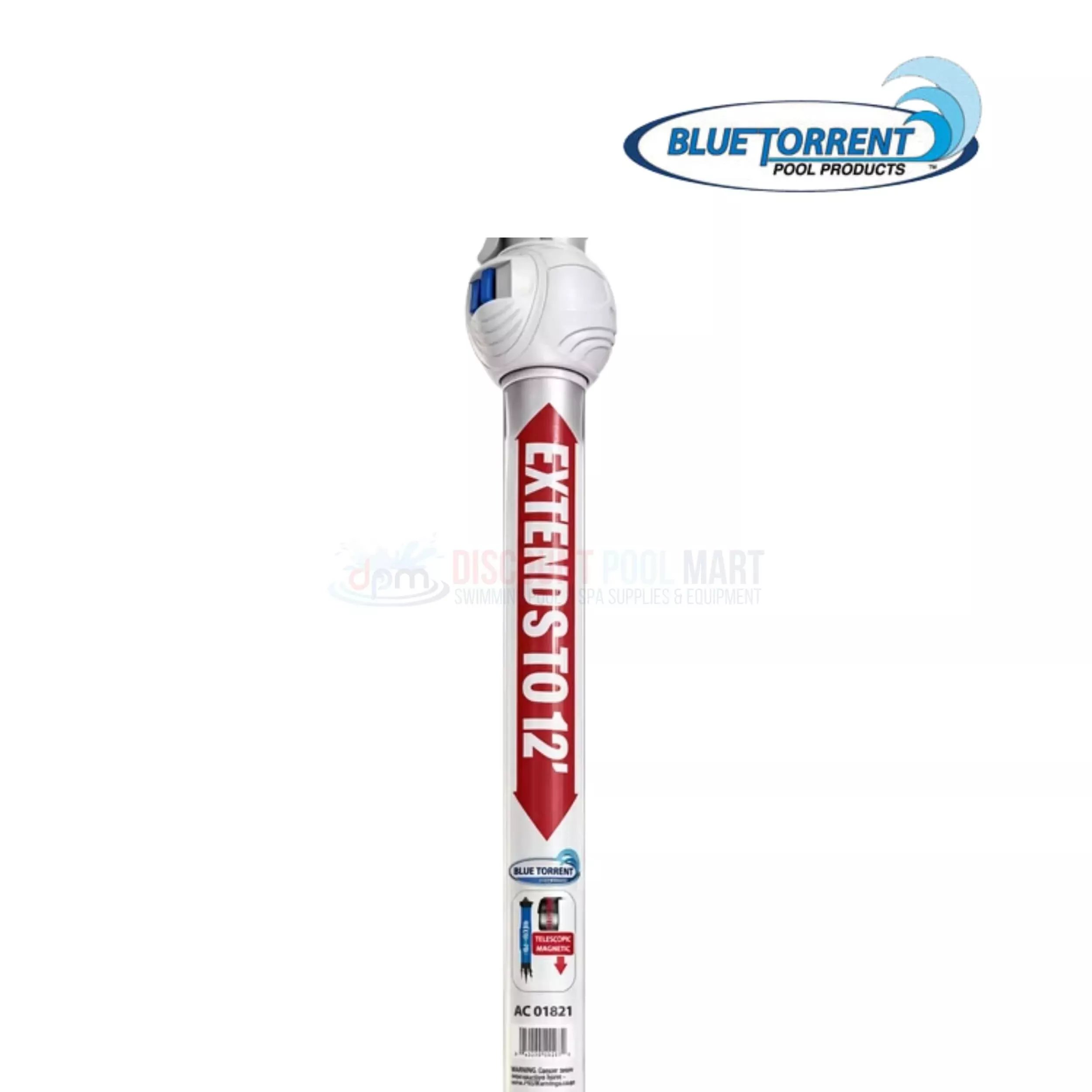 AC01821 | Blue Torrent 12′ Telescopic Pole 2 Piece Magnetic Lock