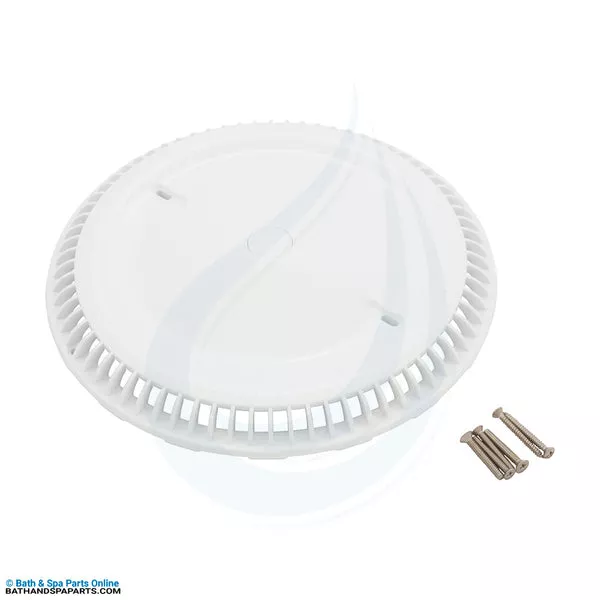 Afras 11-1/8" Main Drain Grate White w/Screws (10064AW)