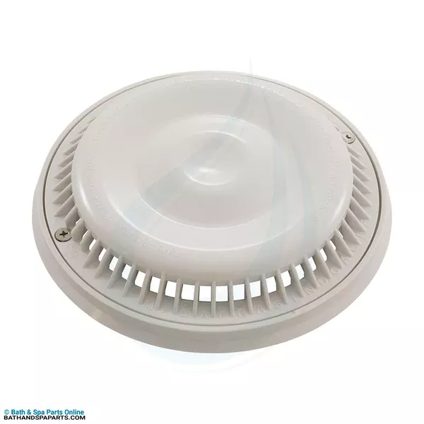 Afras 7-3/4″ Anti-Vortex Main Drain Grate White w/Ring & Screw (10064W)
