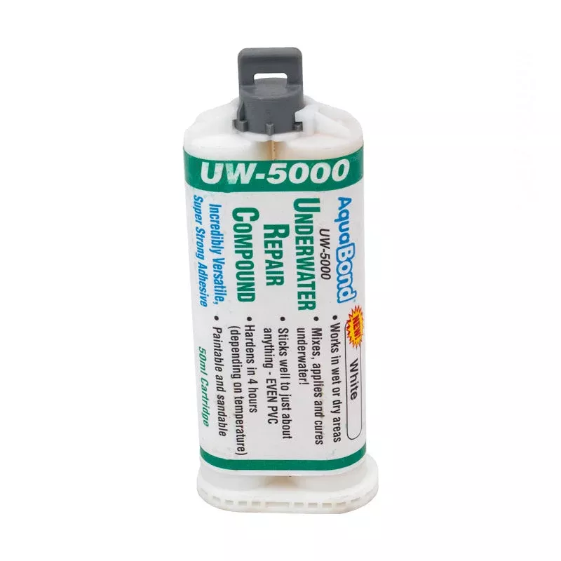AquaBond UW-5000 Underwater Pool Repair Epoxy, 50 mL, White