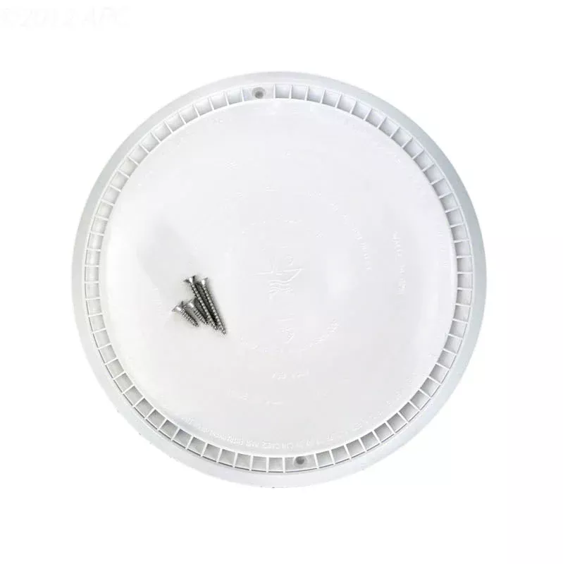 AquaStar 10AVR101 10″ Round Anti-Entrapment Suction Outlet Cover, Solid Riser Ring, Mud Frame, White