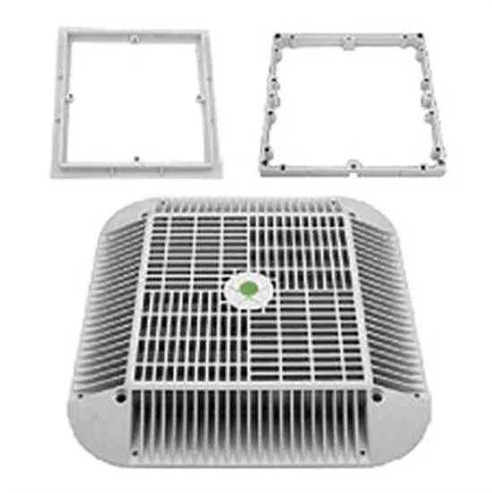 Aquastar 16″ Square Retrofit To 12″ Frame With 4 Hole Adapter And Cover White