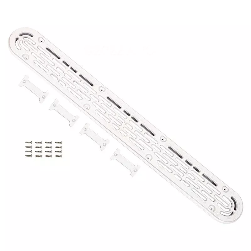 AquaStar 32CDFLFR101 32″ Channel Drain w/ Flat Cover, White