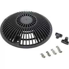 AquaStar Pool Products Main Drain Grate,Retro 8" Round,MoFlow,w/Hardware,Dark Gray | R8MF105