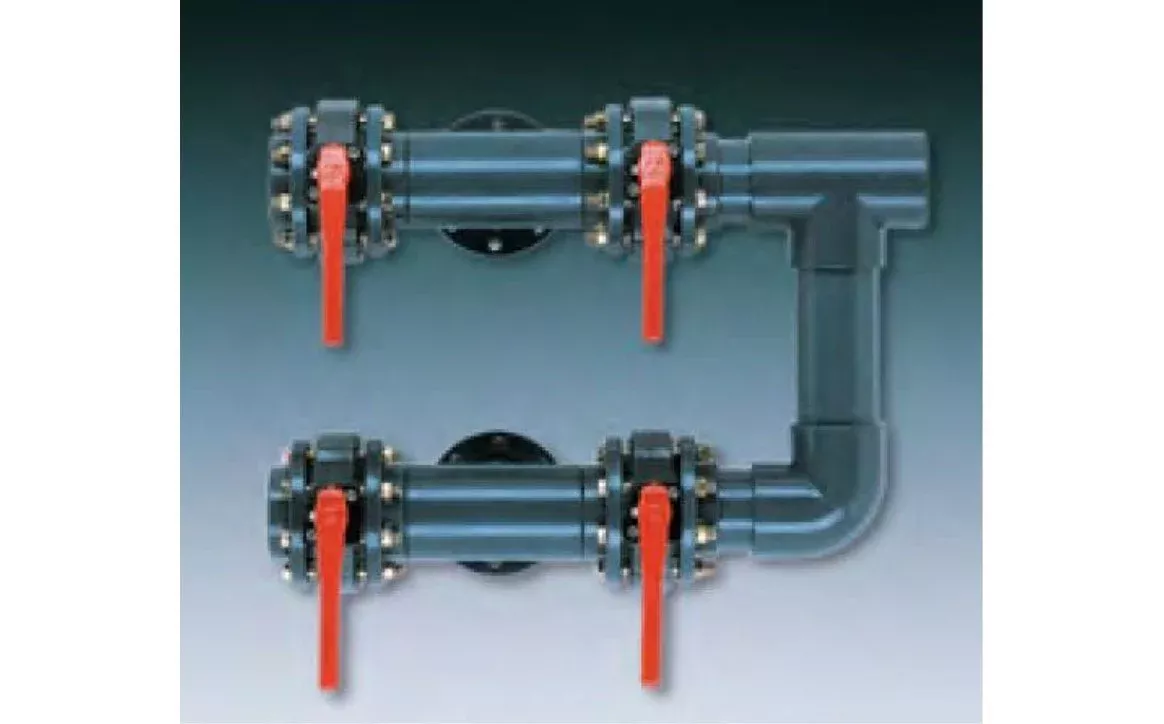 AstralPool 20984 4 Valve Horizontal Filter Manifold for 42″ Filter with 6″ Connections