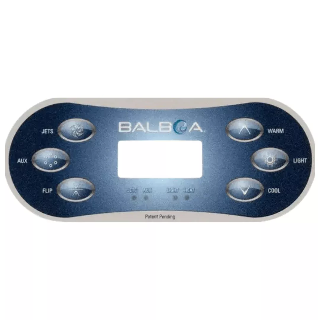 Balboa TP600 6 Button Topside Overlay 80-12101-K