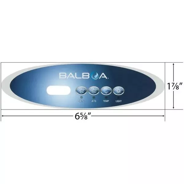 Balboa VL260 4 Button Topside Overlay 80-11725-K