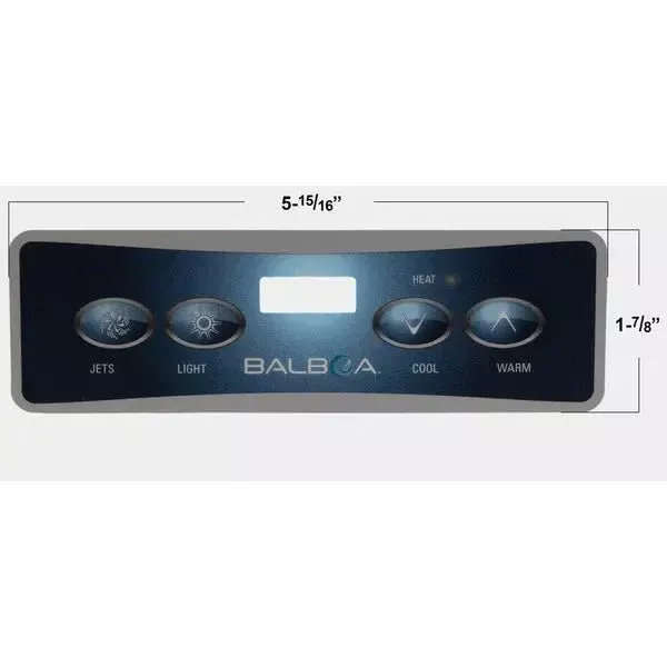 Balboa VL401 4 Button Topside Overlay 80-11885-K