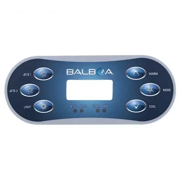 Balboa VL600S 6 Button Topside Overlay 80-11774-K
