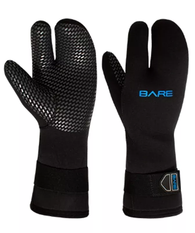 Bare 7mm Three-Finger Mitt Gloves