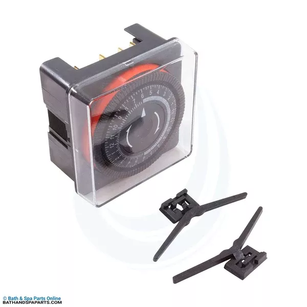 Borg Diehl SPST Panel Mount Timer [230V] [20A] [w/Housing] [24hr] (TA-4164)