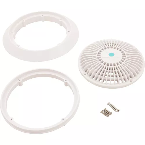 Cover Aquastar 8" Round w/ Frame White A8R101
