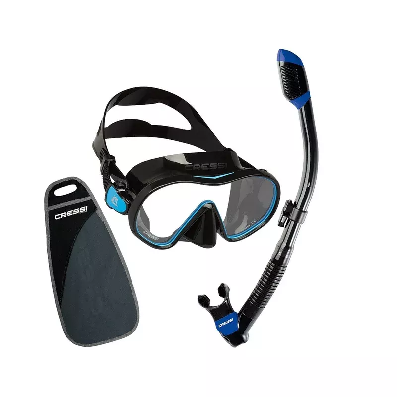 Cressi F-Dual & Supernova Dry Mask & Snorkel Set