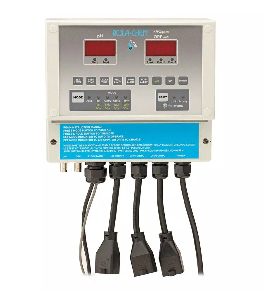 Digital pH/Dual ORP/FAC (Salt) Pool Controller – Model 555XXP – For Two Sanitizer Sources