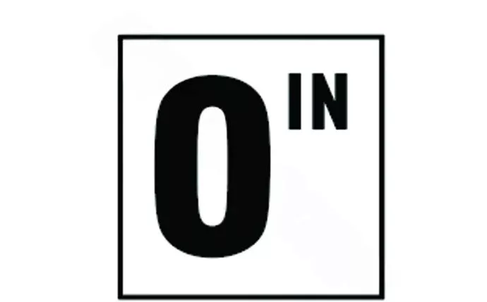 DM41-3000 6″ x 6″ 0 Standard Numbers with IN Smooth Tile Depth Marker