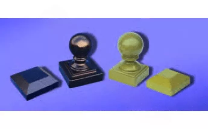 DSI 2" Black Standard Flat Post Fence Cap 148998TBK