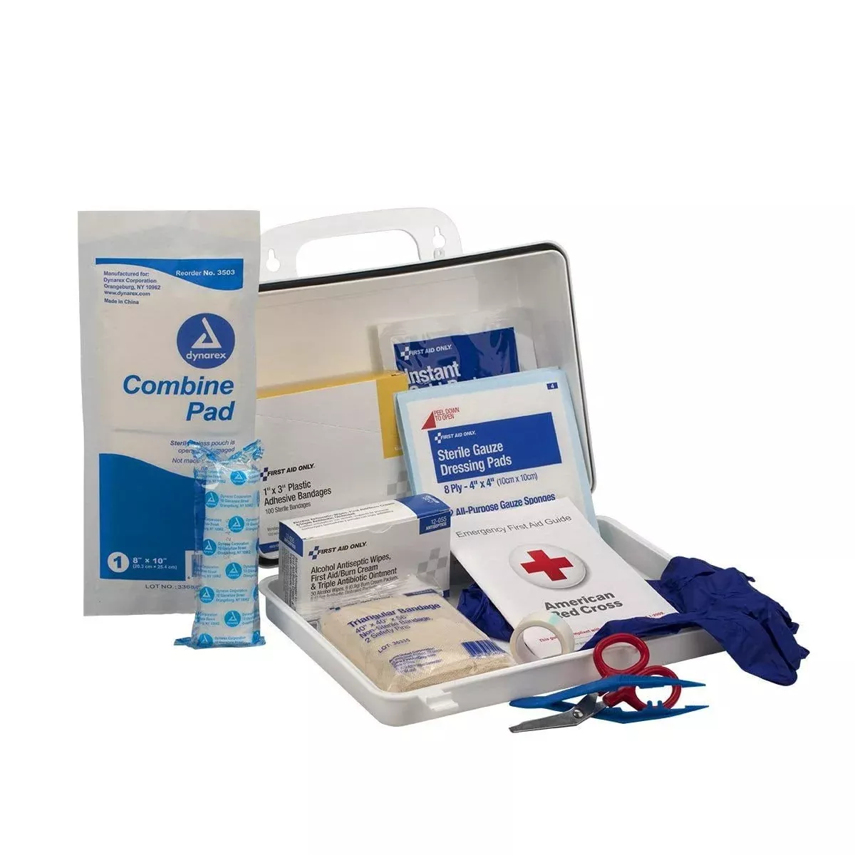 First Aid Only 25 Person Industrial First Aid Kit, Weatherproof Plastic Case, Wall Mount
