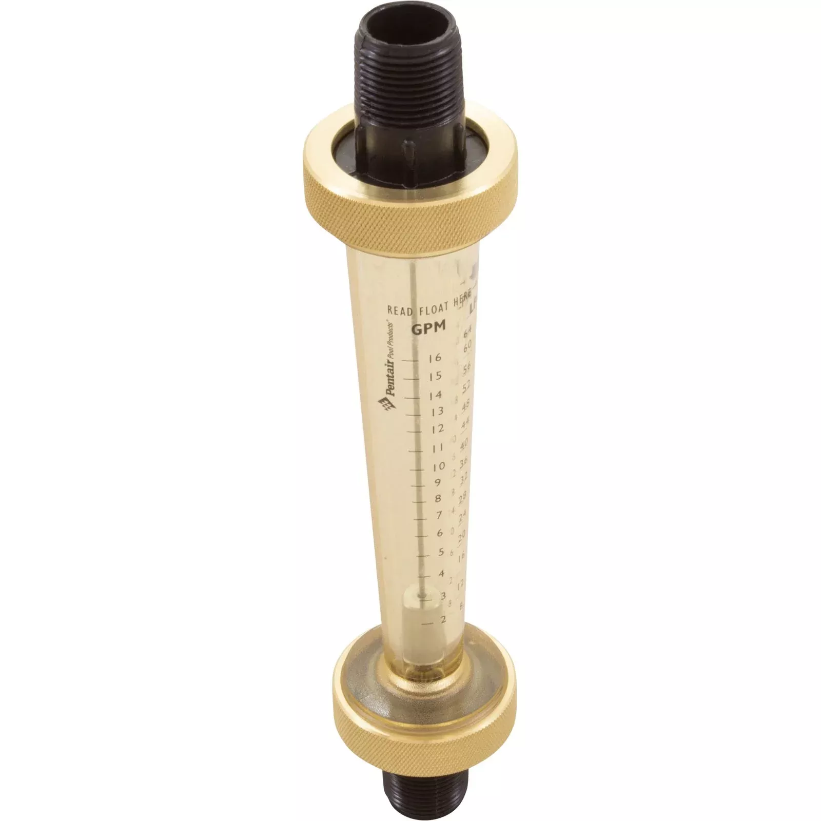 Flow Meter Pentair 2-16 gpm 3/4" Nylon Thd End Small Body LDF359N