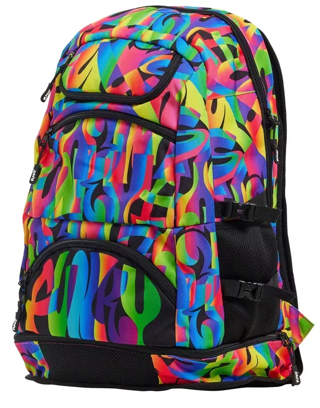 Funky Trunks Colour Funk Elite Squad 36L Backpack – Black/Multi