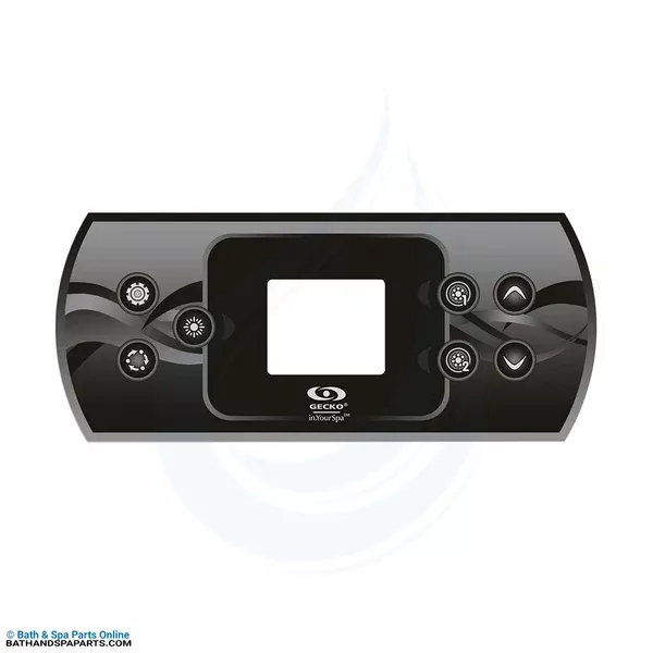 Gecko in.k500 Overlay [7 Btn, Settings, Lt, Mode, P1, P2, Up, Down] (9916-101495)