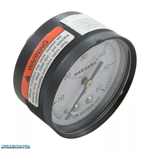 Generic Pressure Gauge [1/4″ MPT, 0–60 PSI, Back Mount] (IPPG602-4B)