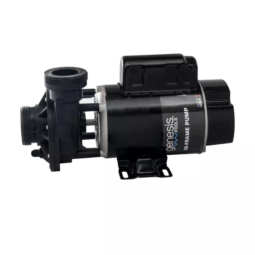 Genesis 2 HP 2-Speed Above Ground Pump, Side Discharge, 48-Frame, 3′ Twist-lock Cord, GPSD101TBY / SD-10-2-T, 3-Year Warranty