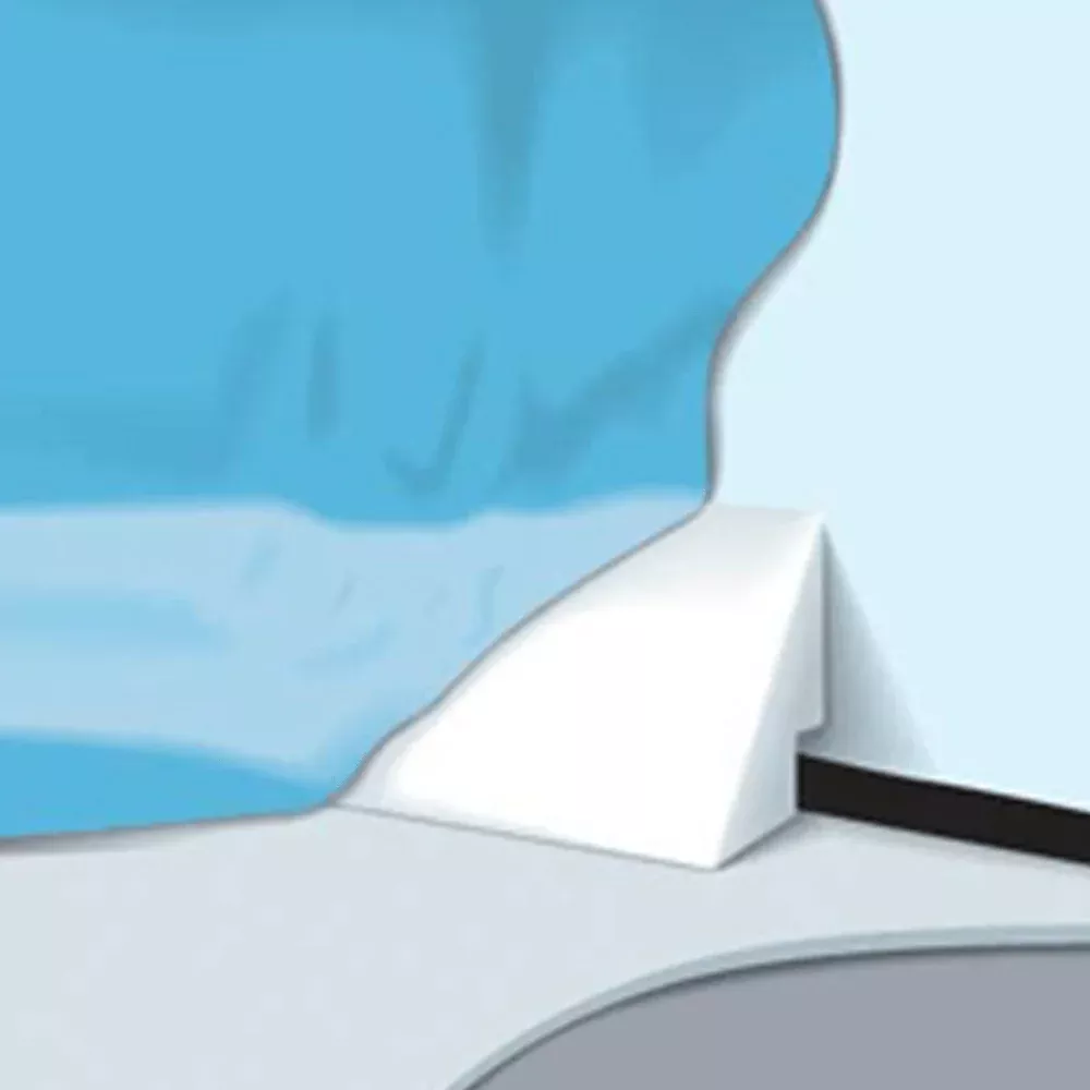 Gladon PNP192EACH White 4′ Molded Foam Pool Cove