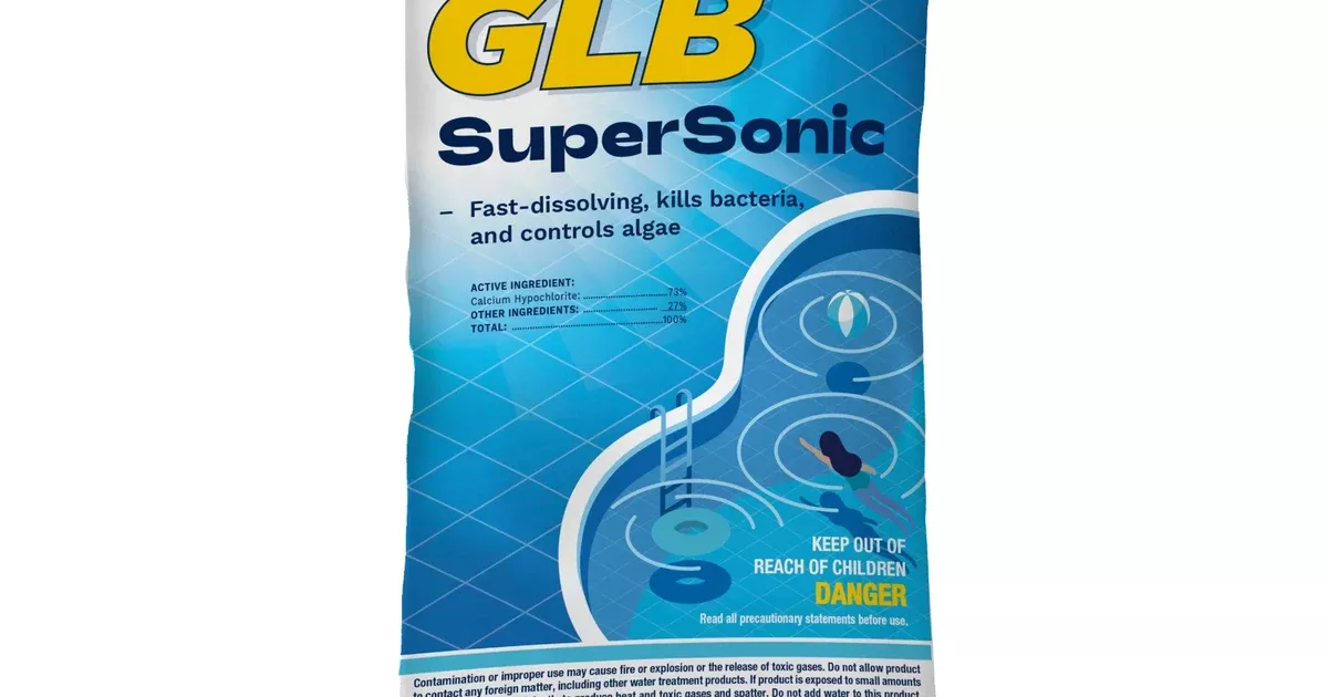 GLB Supersonic 73% Cal Hypo Granular Chlorine Shock, 1 lb bag