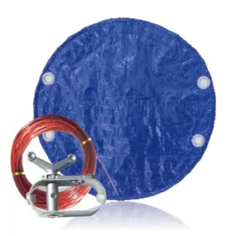 GPC Winter Covers | 772029AGBLB | 16′ x 25′ Royal Blue/Black Oval Solid Winter Pool Cover | Above Ground Pool Cover