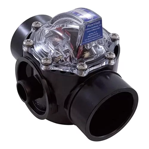 H2Flow FlowVis Flow Meter for 2 x 2.5" Sch 40 PVC Pipe | FV-C-S
