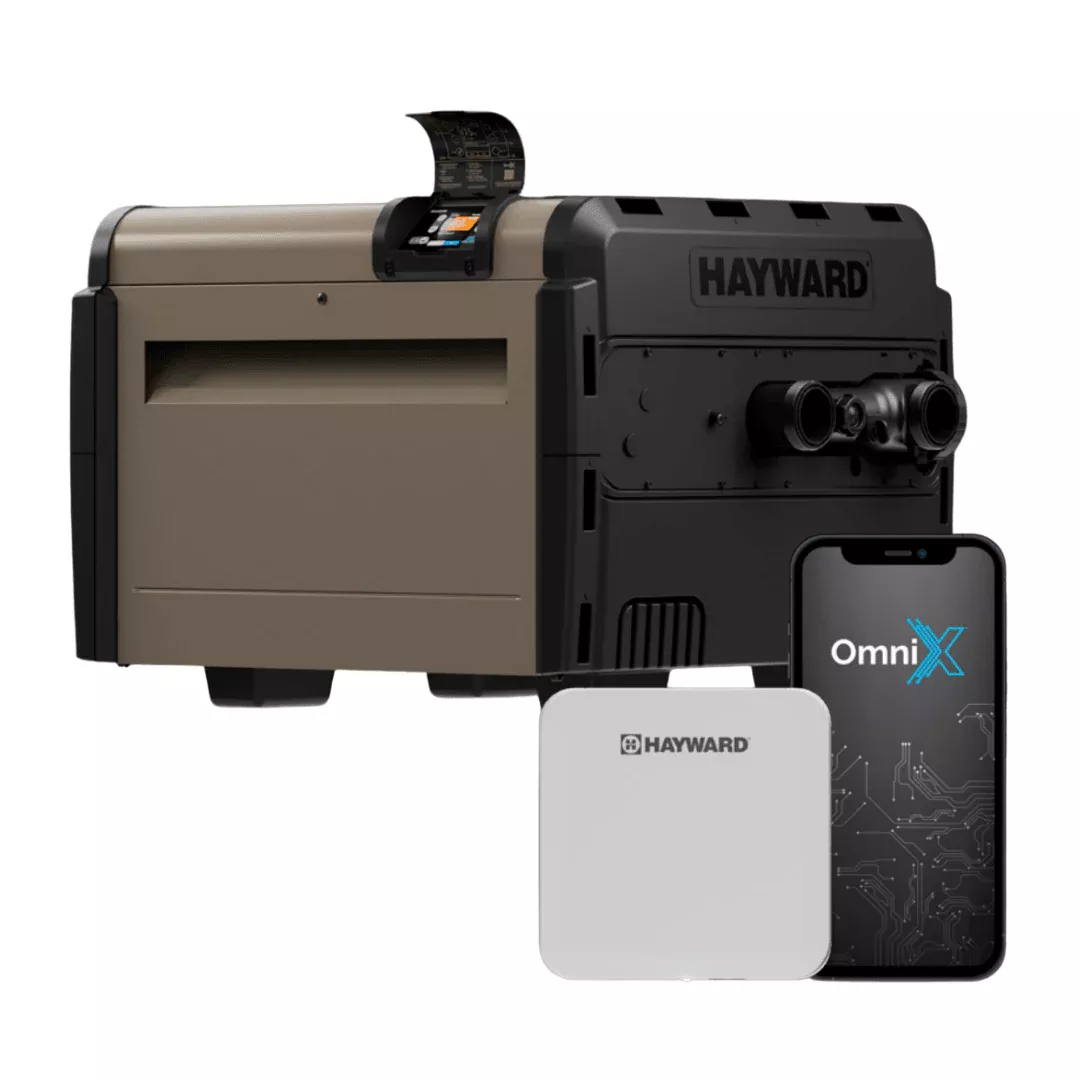 Hayward 250K BTU H-Series OmniX Propane Heater, W3HS250FDP, Cupronickel, Low NOx
