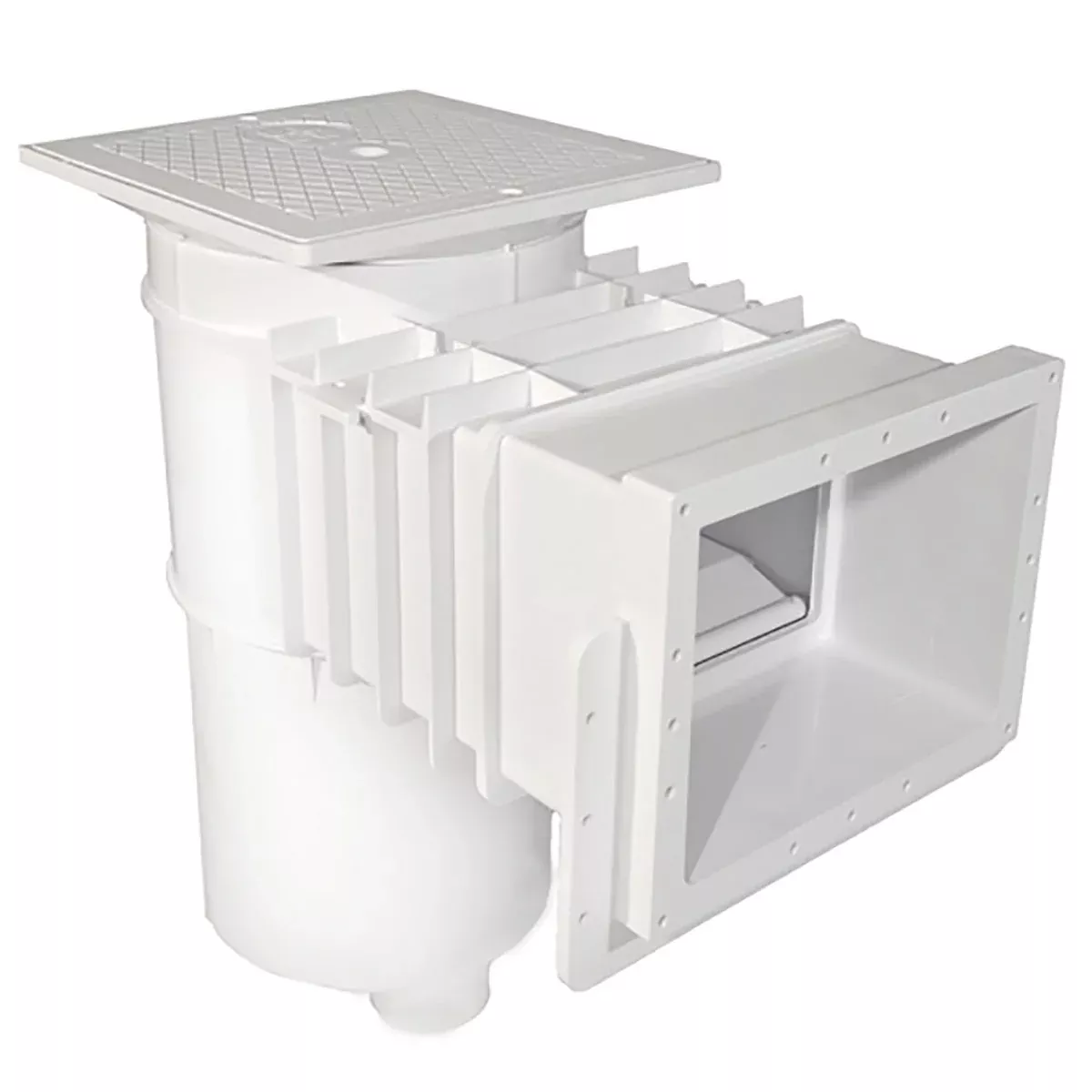 Hayward Auto Skim Series Automatic Pool Skimmer and Cleaner with Self Adjusting Weir, Float and Bypass Valve, and 2 Inch Female Iron Pipe, White