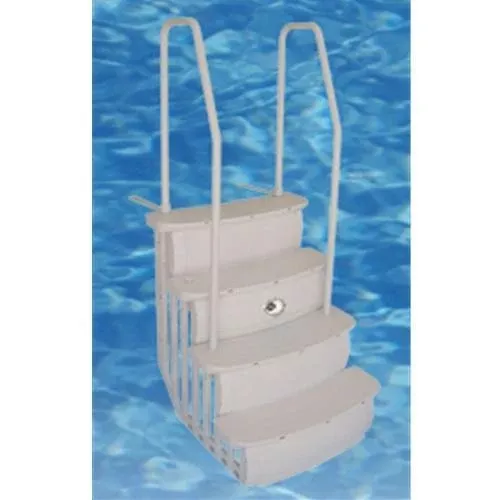 Hercules 36″ Easy Entry ABG Step Taupe – Dual Handrail
