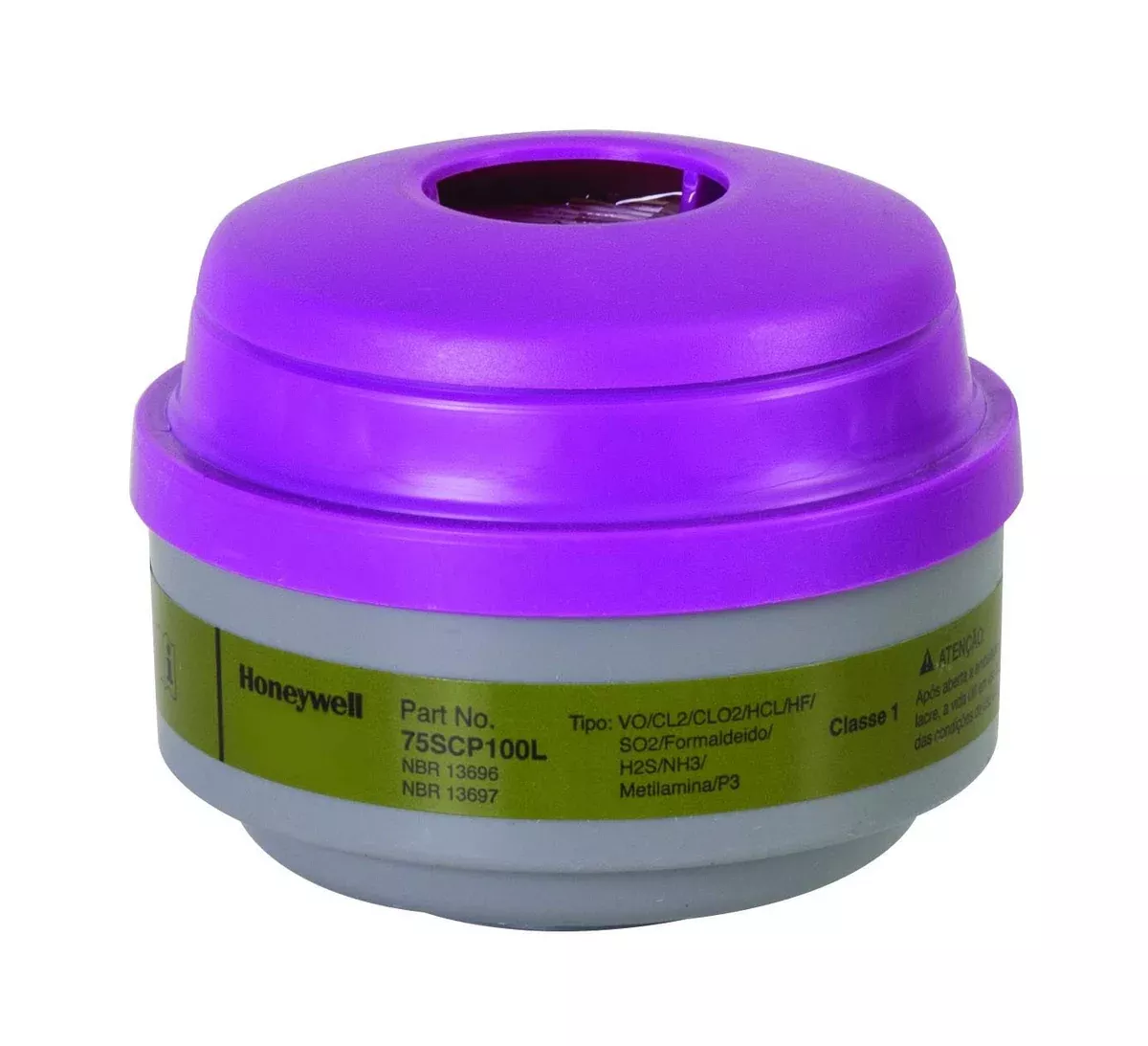 Honeywell 75SCP100L Defender Multi-Purpose Cartridge with P100 Filter, Olive/Magenta, 2.75 X 7 X 3.5 (Pack of 2)