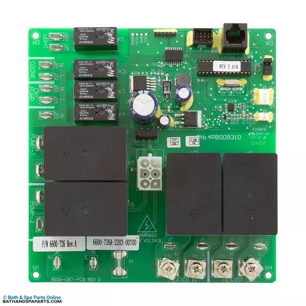 Jacuzzi J-325/J-315 Micro Chip 3.83 PCB (6600-296)